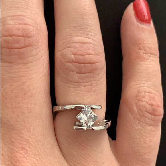 Jewelry - 🎉 3 for $10 Princess Cut CZ in a Modern Setting